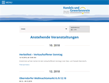 Tablet Screenshot of hgv-oberndorf.de